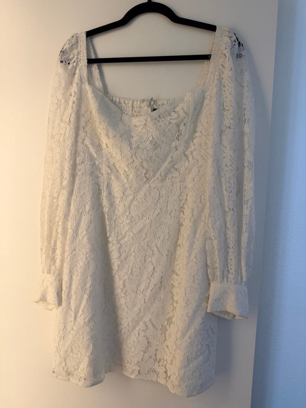 NWOT French Connection Lace Long-Sleeve Mini Dress